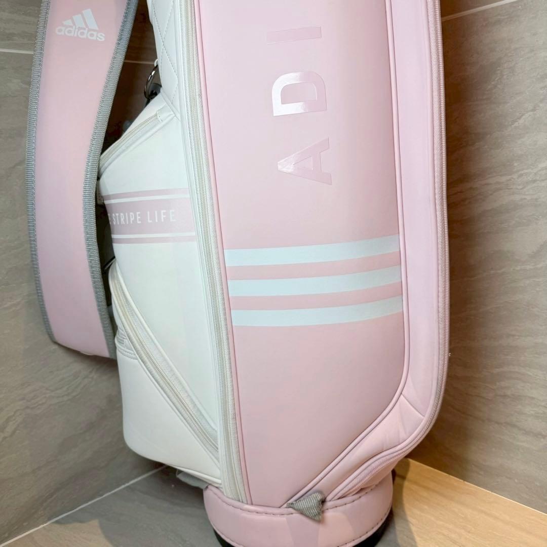 ADIDAS スリーストライプ　キャディバッグ
