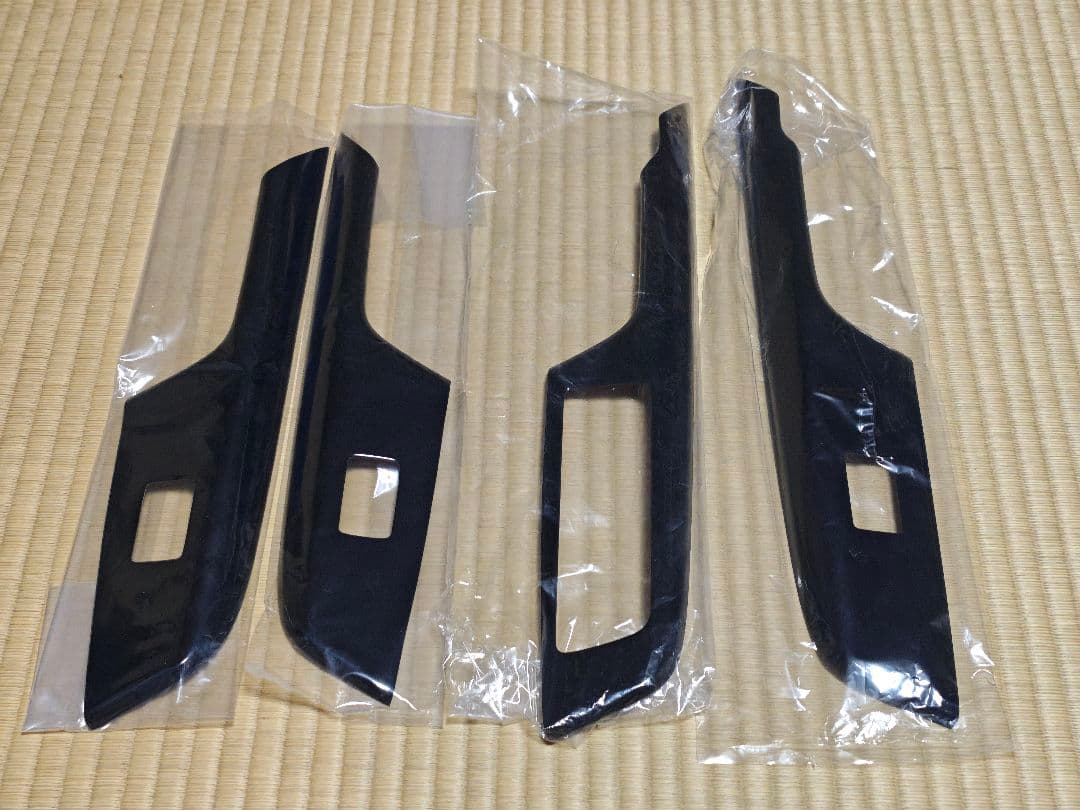 ハリアー80系 ドアスイッチパネル ピアノブラック カバー