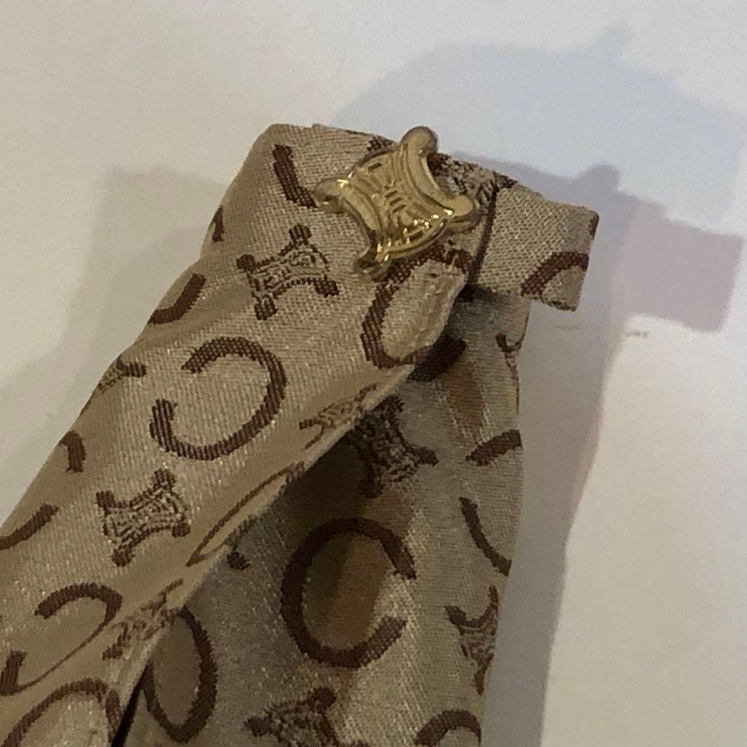 セリーヌ CELINE 長傘 トリオンフCマカダム 総柄 ベージュ 90cm