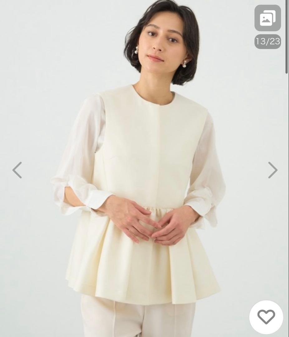 週末セール⭐︎ANAYI ウールペプラムジレ♡