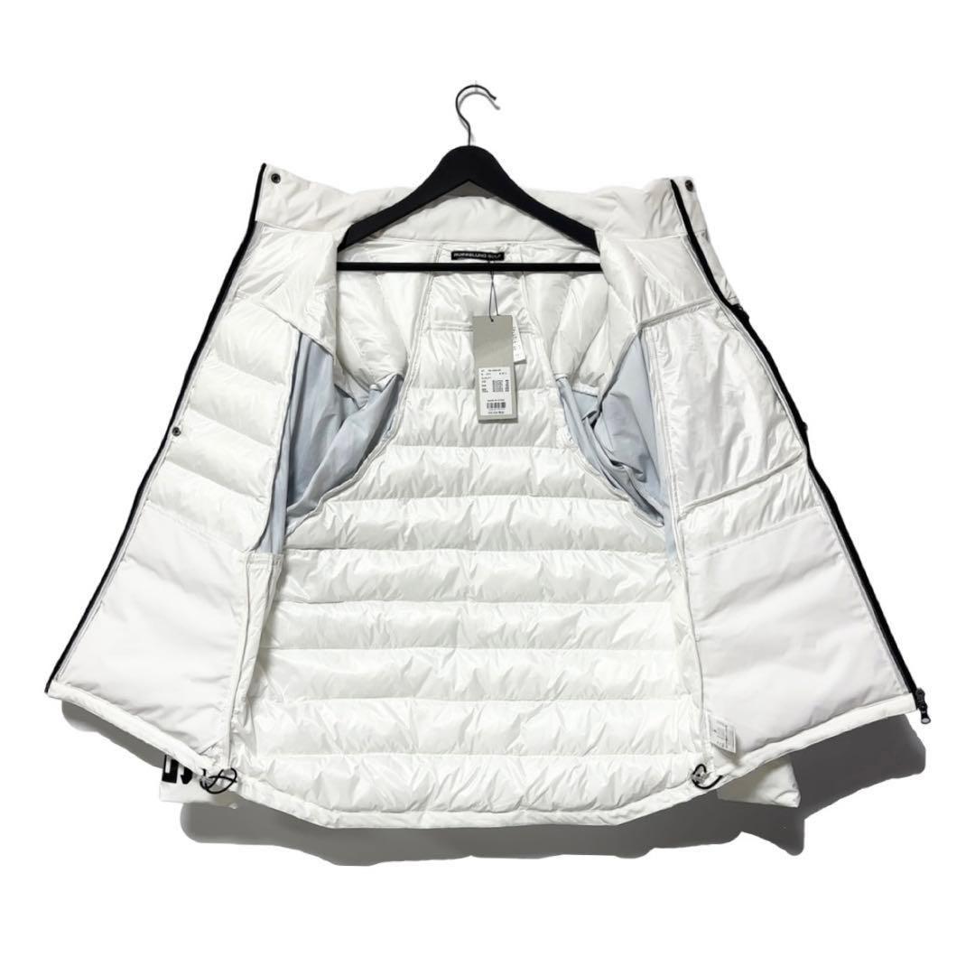 新品 ラッセルノ ゴルフ パデッド ジャケット ペイズリー ホワイト 2XL 7