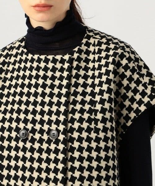 TOMORROWLANDトゥモローランド　ドビーハウンドトゥースバレルジレ日本製