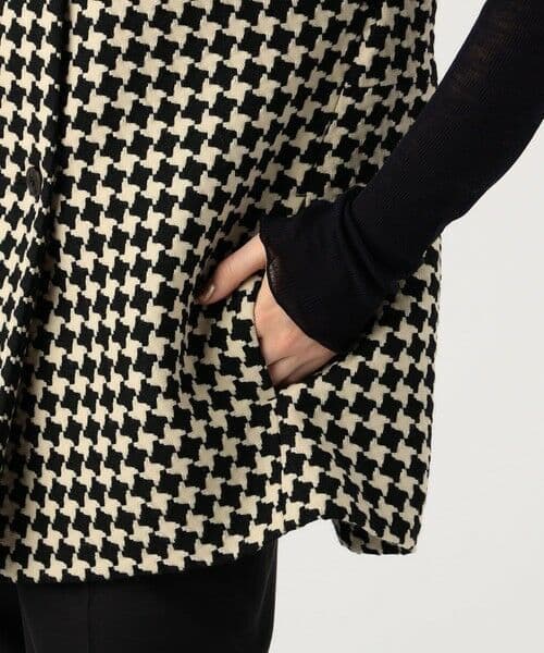 TOMORROWLANDトゥモローランド　ドビーハウンドトゥースバレルジレ日本製