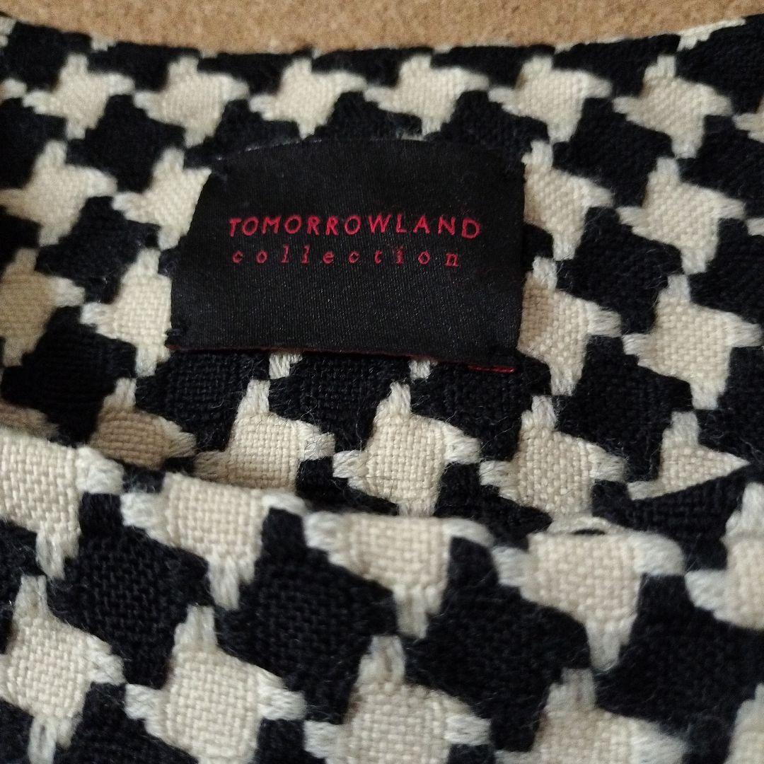 TOMORROWLANDトゥモローランド　ドビーハウンドトゥースバレルジレ日本製