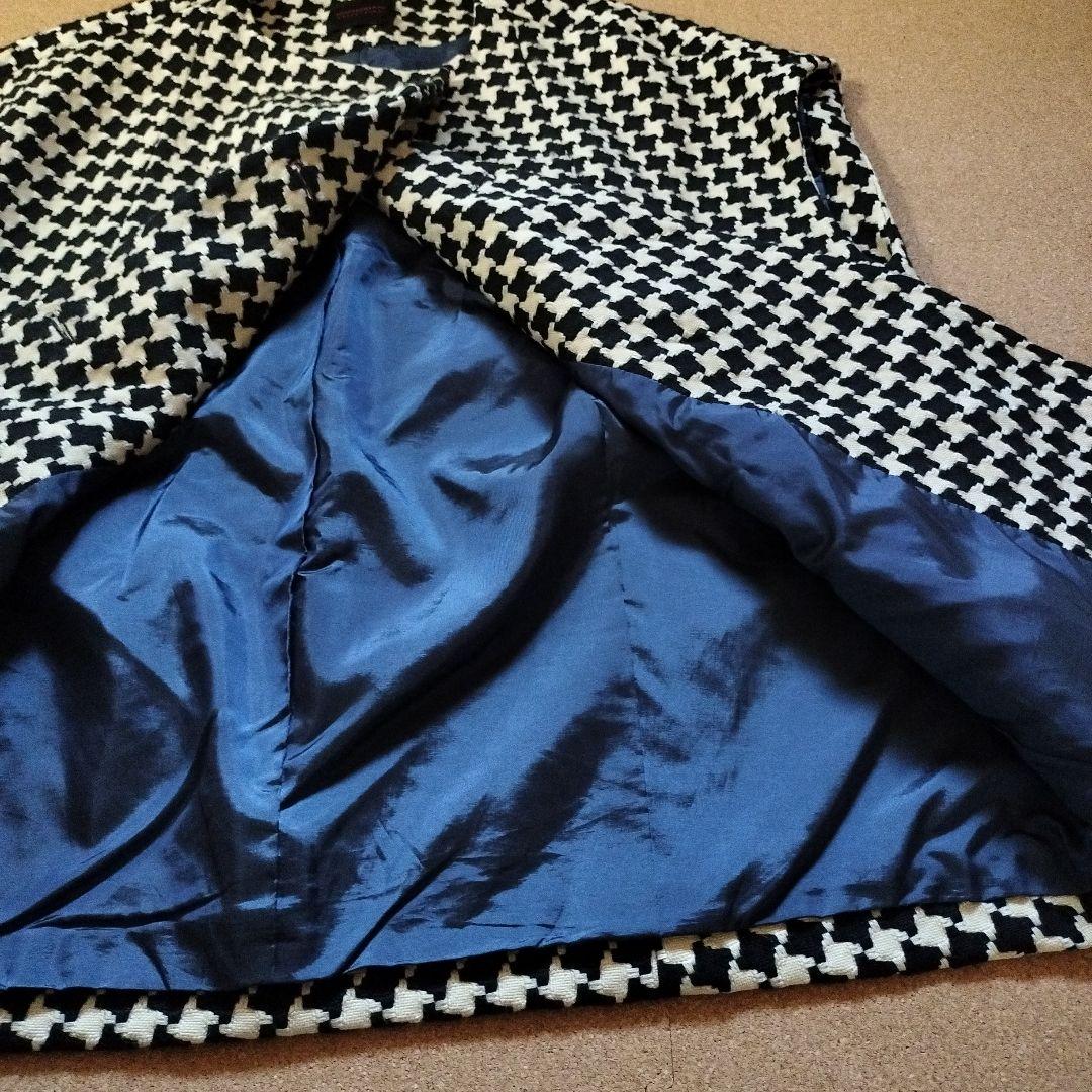 TOMORROWLANDトゥモローランド　ドビーハウンドトゥースバレルジレ日本製