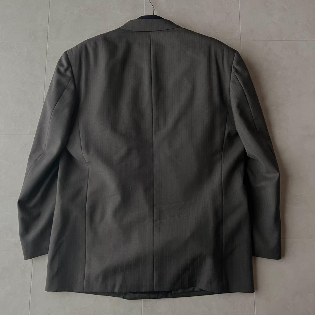 極上ウール D'URBANダブルブレストスーツ 豪華5点セット ピンズ