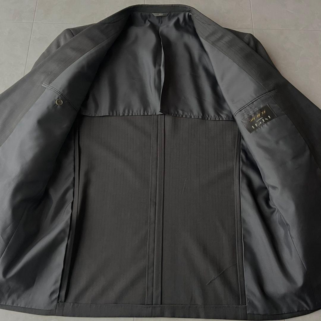 極上ウール D'URBANダブルブレストスーツ 豪華5点セット ピンズ