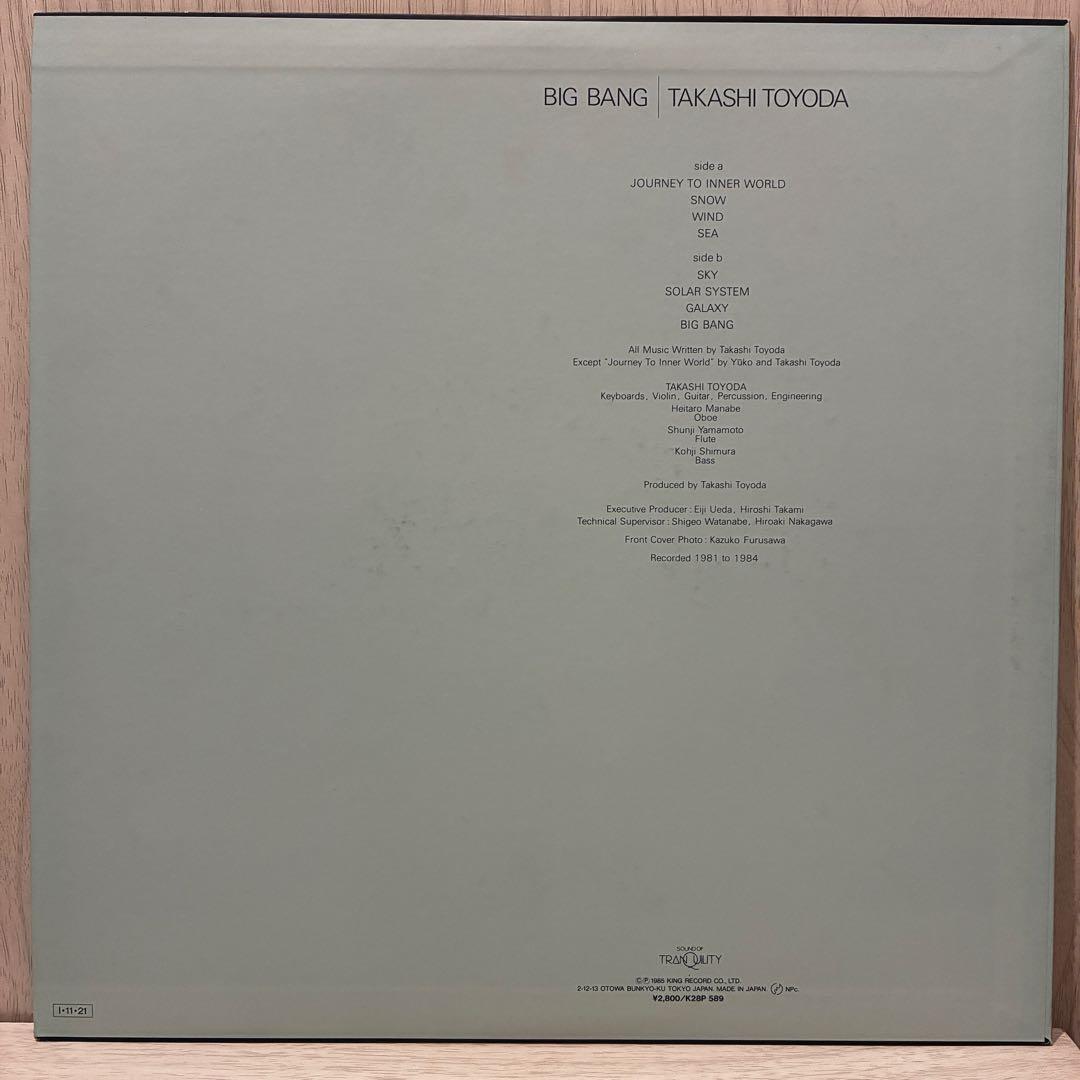 TAKASHI TOYODA BIG BANG レコード LP 豊田貴志