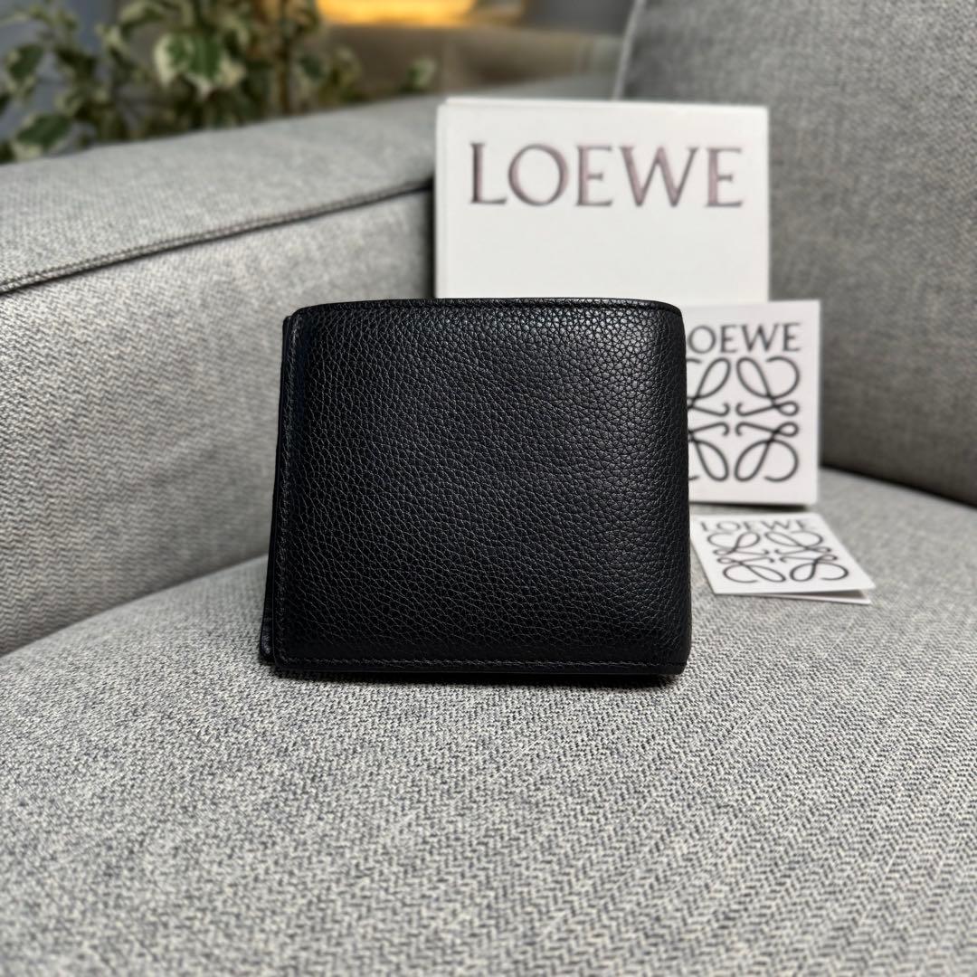 LOEWE ロエベ アナグラム バイフォールド  ウォレット ブラック