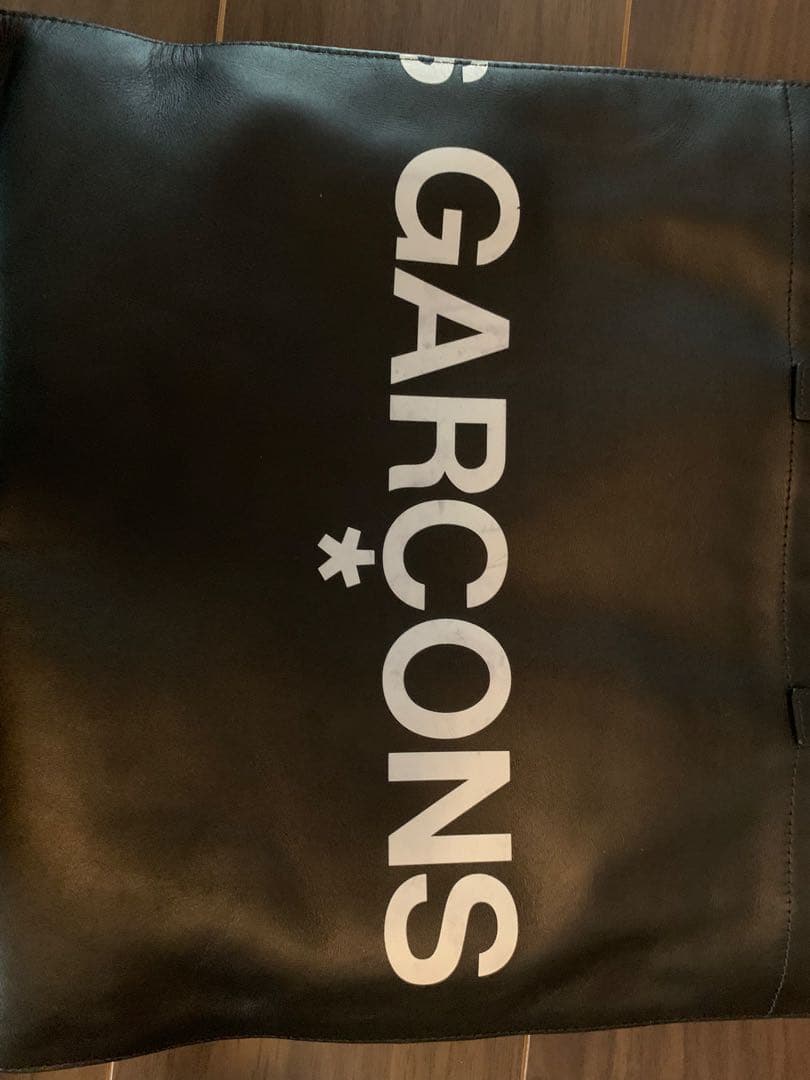 コムデギャルソン 2019 huge logo tote bag black