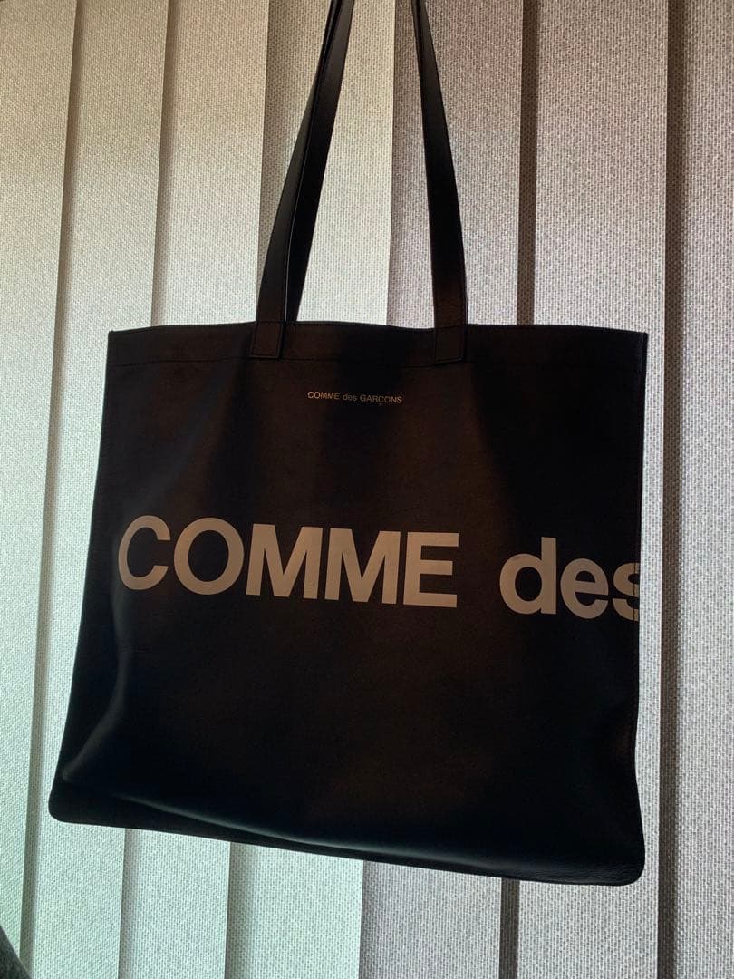 コムデギャルソン 2019 huge logo tote bag black