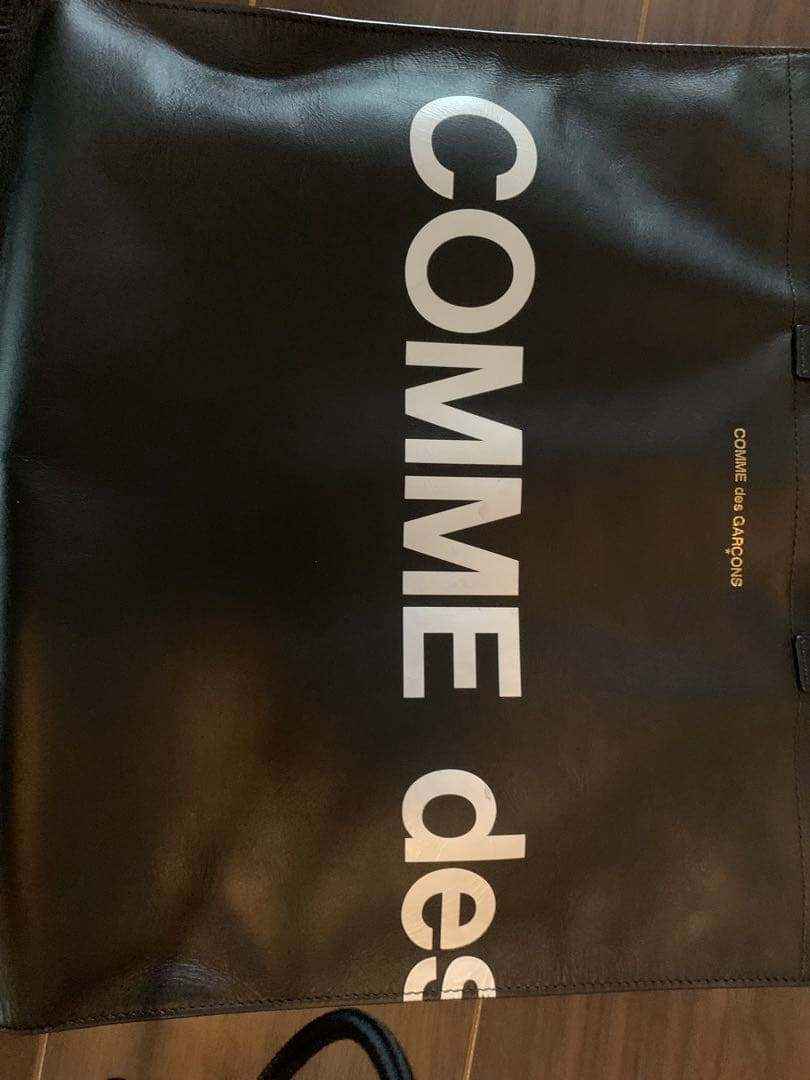 コムデギャルソン 2019 huge logo tote bag black