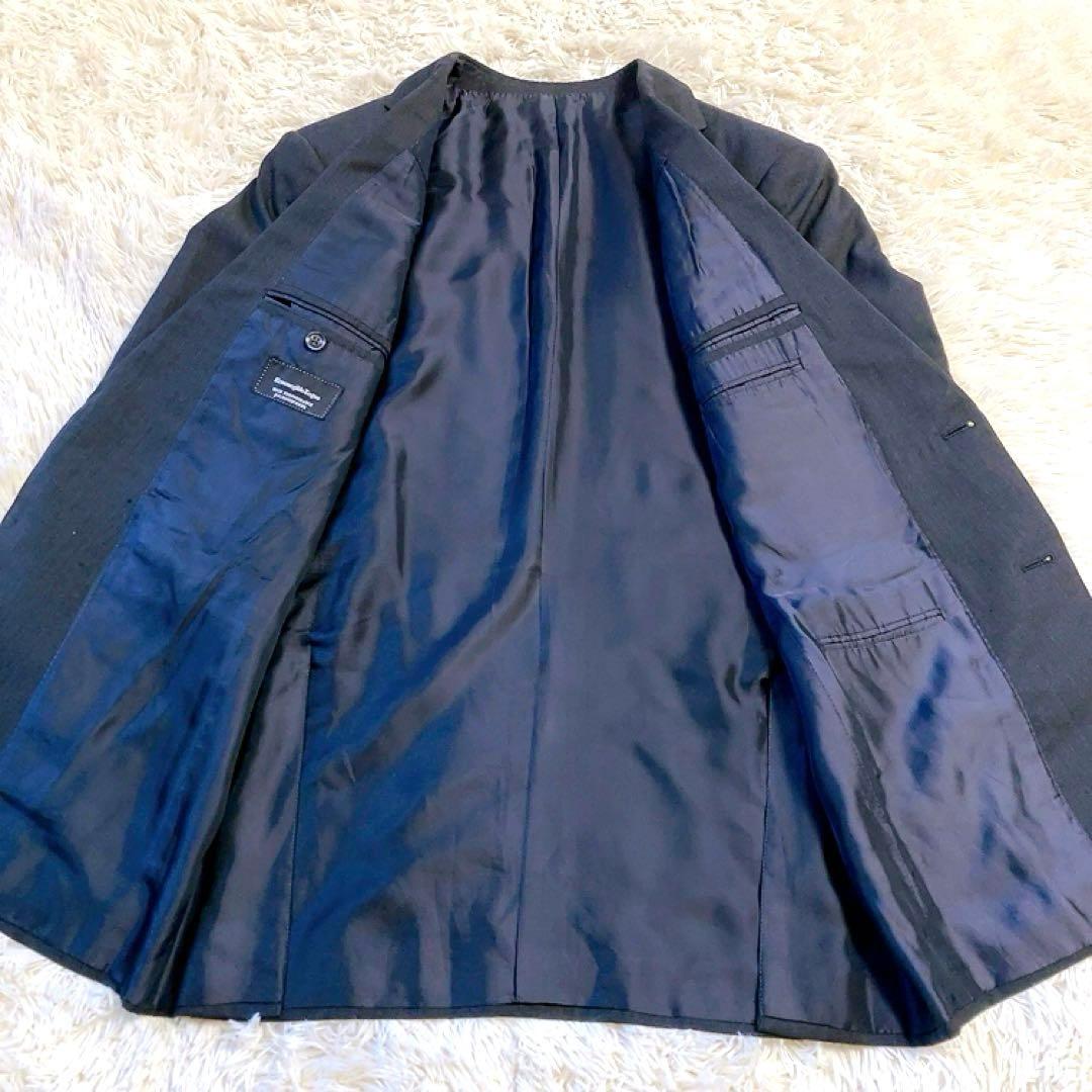 【黒タグ】 Ermenegildo Zegna　スーツ　チャコールグレー　50