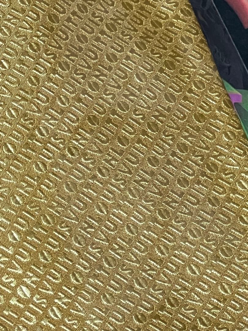 LOUIS VUITTON ゴールド モノグラム ネクタイ