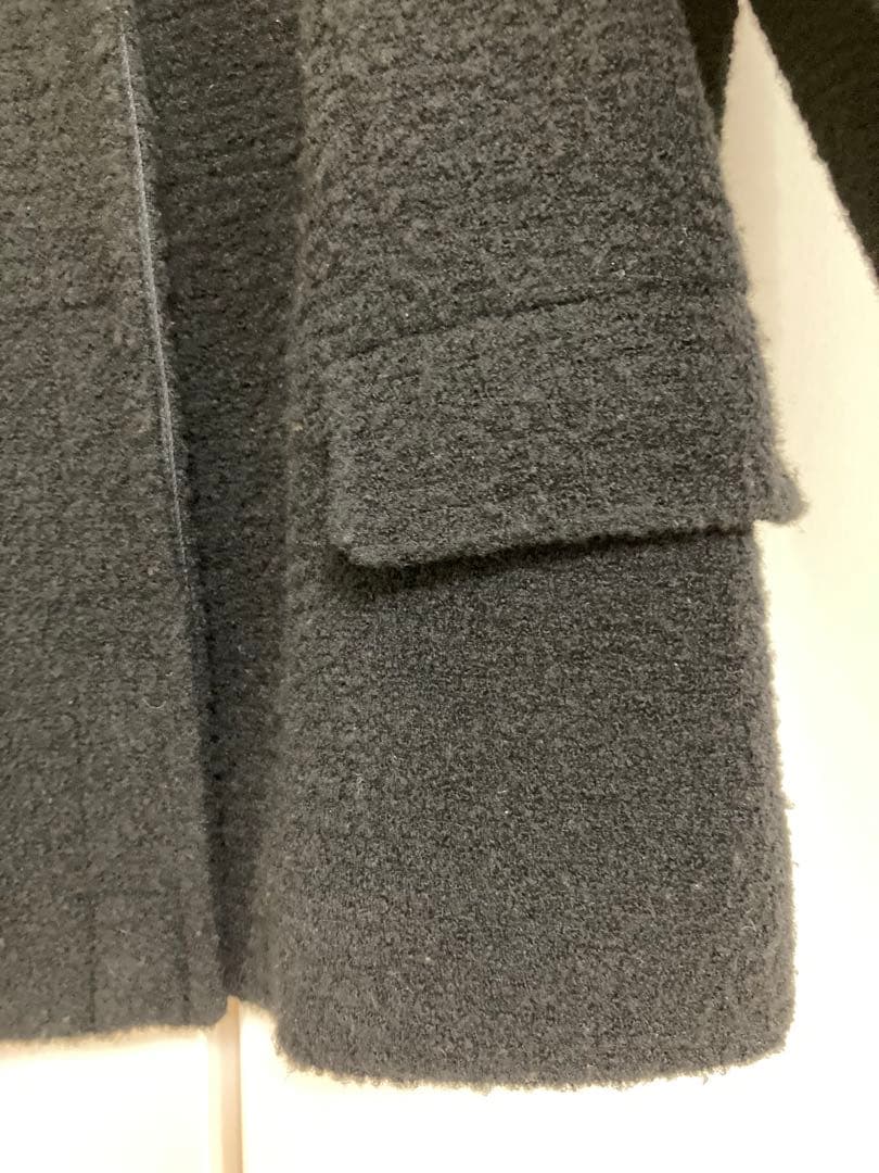 ☆エンポリオアルマーニ☆ ボア生地 ブラック テーラードジャケット