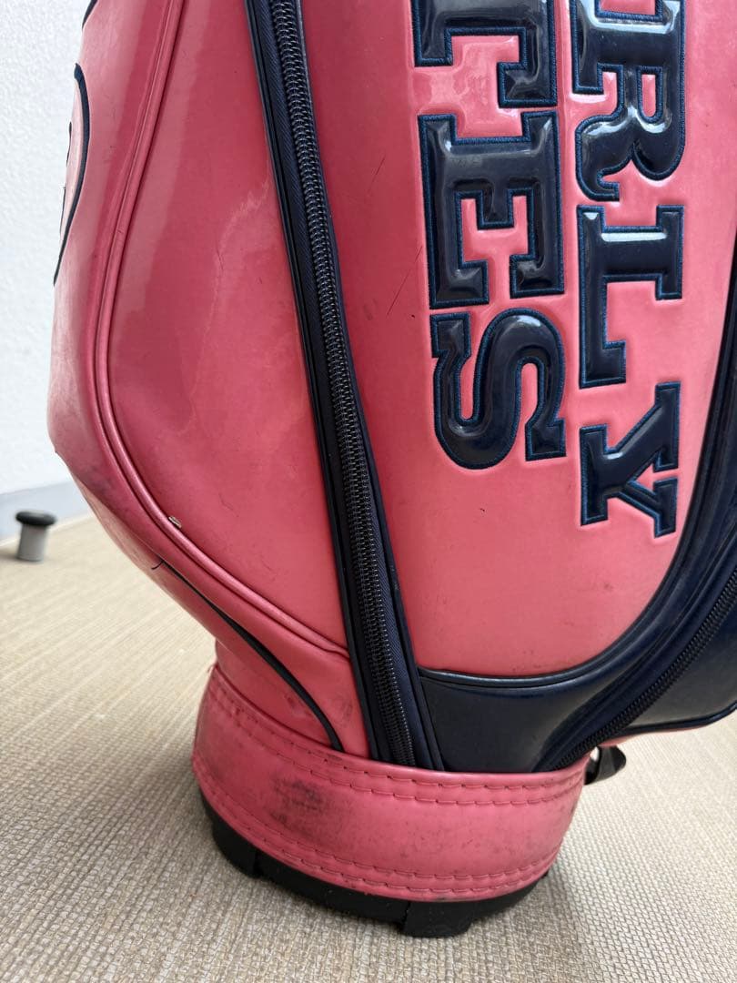 PEARLY GATES ゴルフバッグ ピンク/ネイビー　キャディバッグ