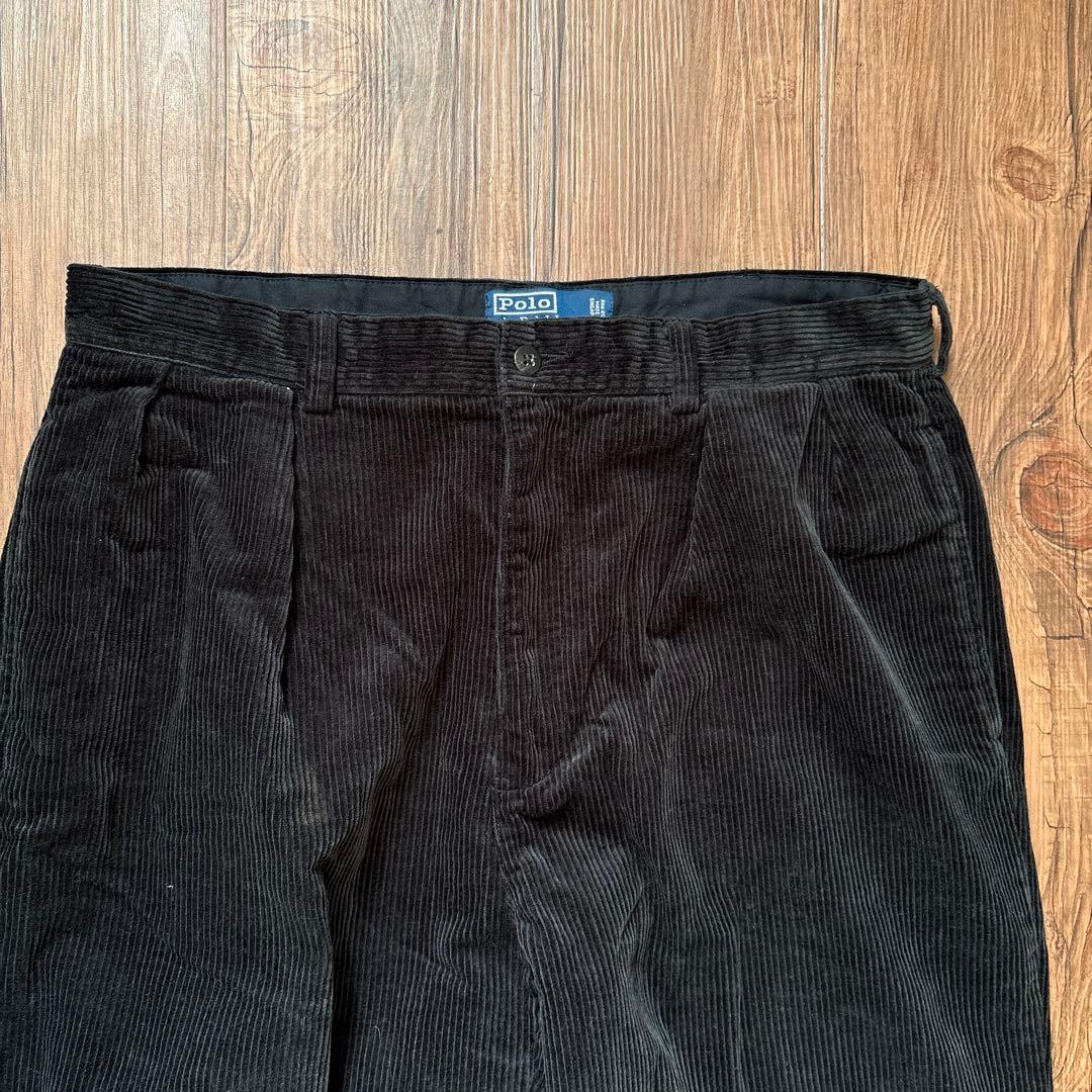 Ralph Lauren 90s〜00s コーデュロイパンツ　ブラック　w34
