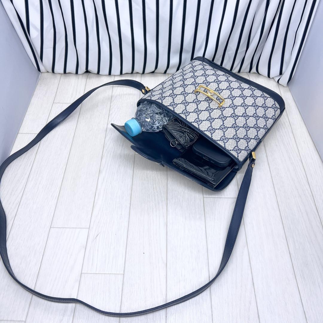 【美品】GUCCI オールドグッチPVC斜めがけショルダーバッグ