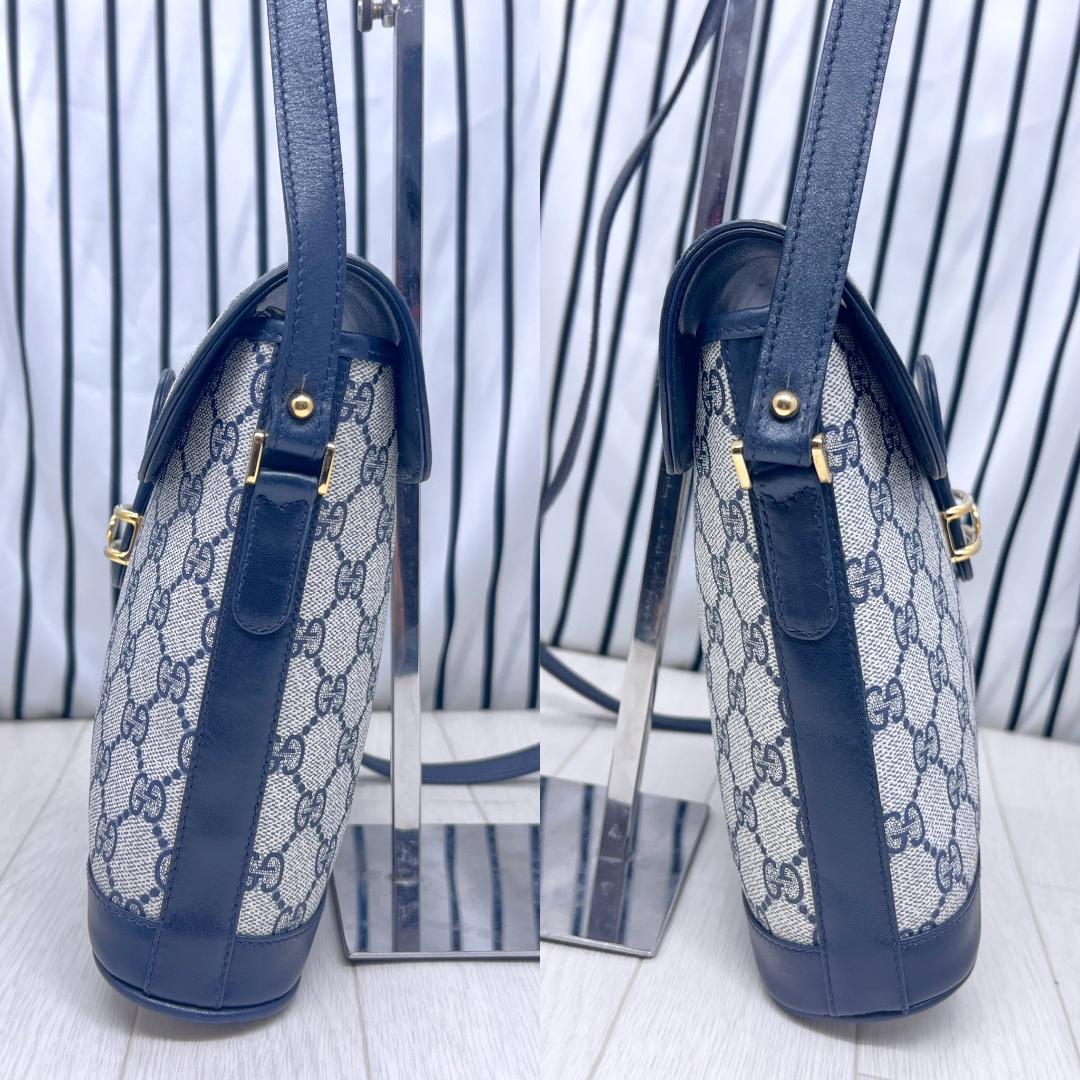【美品】GUCCI オールドグッチPVC斜めがけショルダーバッグ