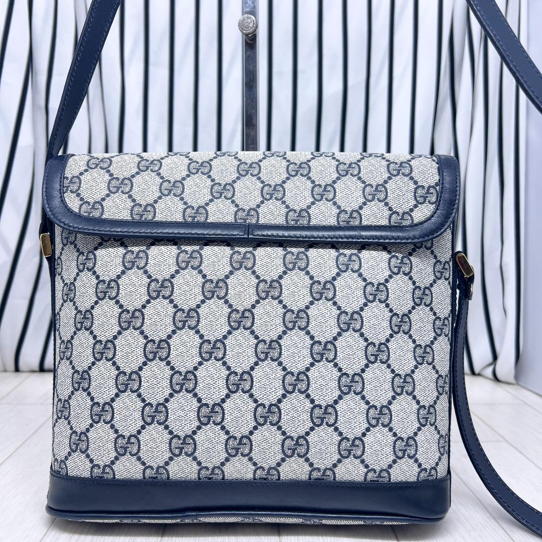 【美品】GUCCI オールドグッチPVC斜めがけショルダーバッグ
