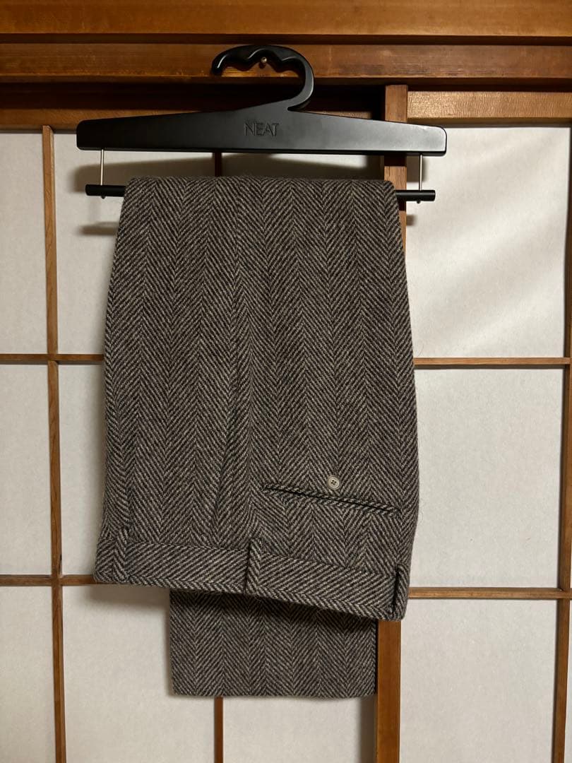 G*様 AURALEE LAMA SHETLAND WOOL TWEED SLA