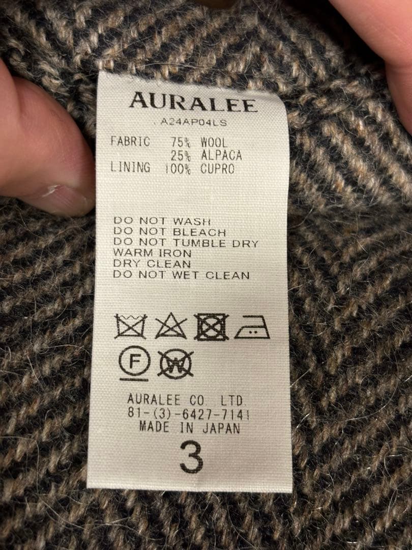 G*様 AURALEE LAMA SHETLAND WOOL TWEED SLA