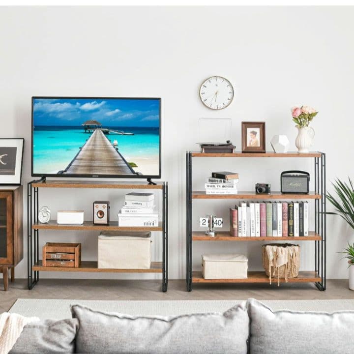 KS1 HCHQHS ラック 棚 オープンシェルフ 3段 収納ラック 幅120