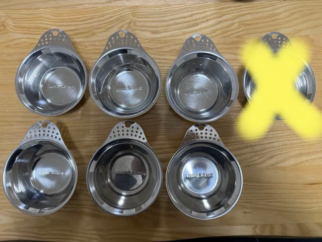 ユニフレーム　キャンプカップ　7点セット