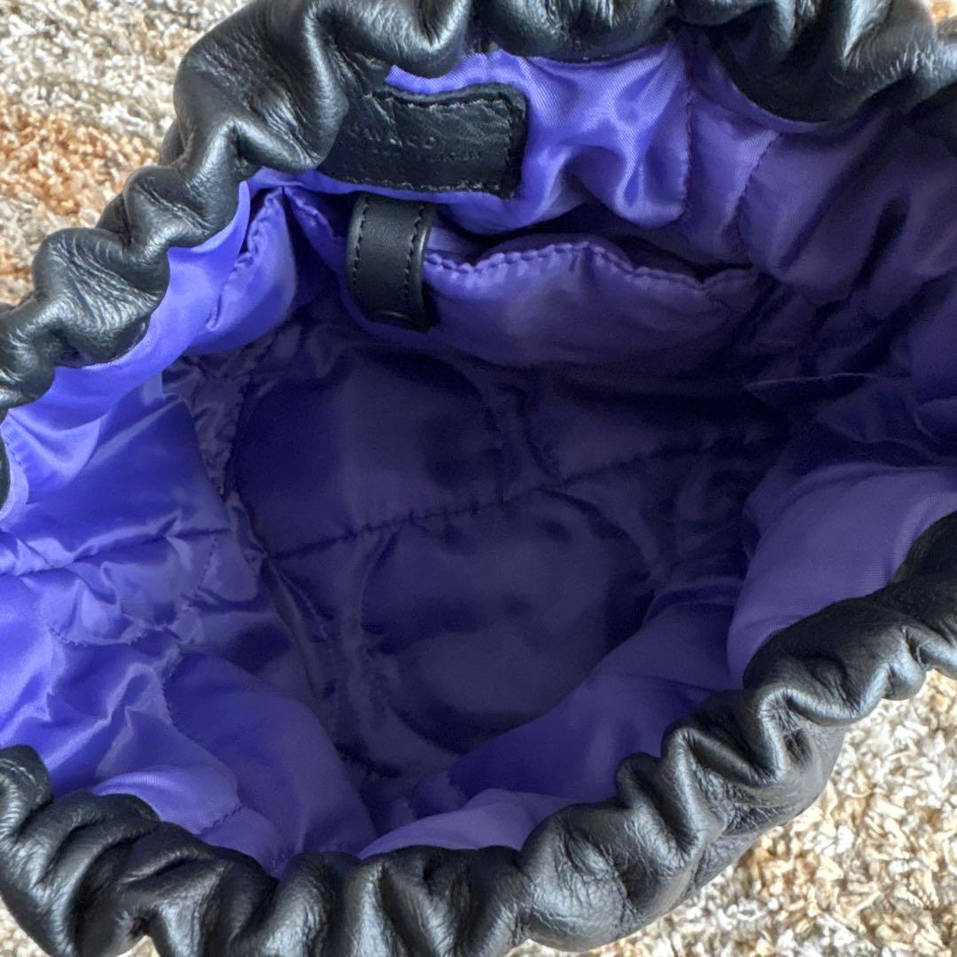 BEAMS SLOW 別注Personal Effect Bag 巾着バッグ 黒