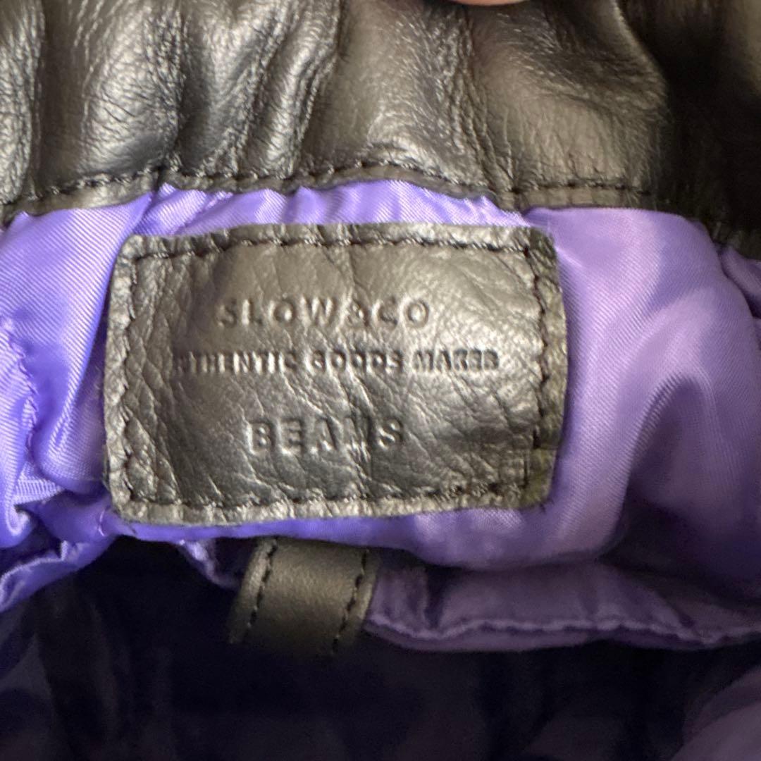 BEAMS SLOW 別注Personal Effect Bag 巾着バッグ 黒