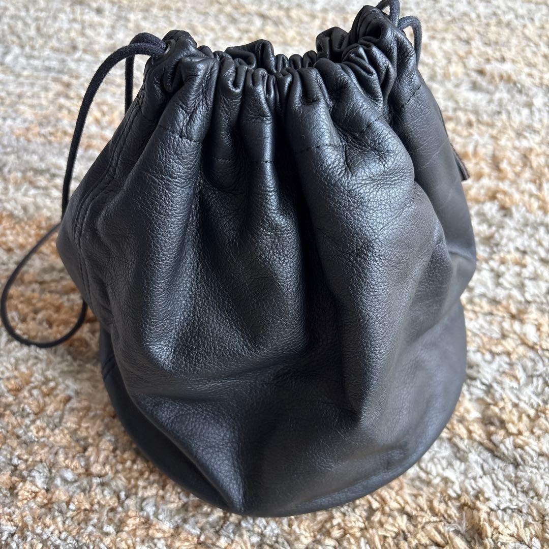 BEAMS SLOW 別注Personal Effect Bag 巾着バッグ 黒