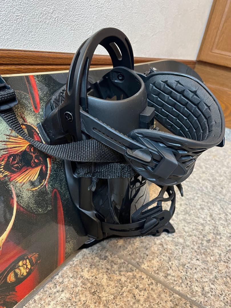 BURTON58 ドラゴン　スノーボード バインディング、カバー付き【名板】