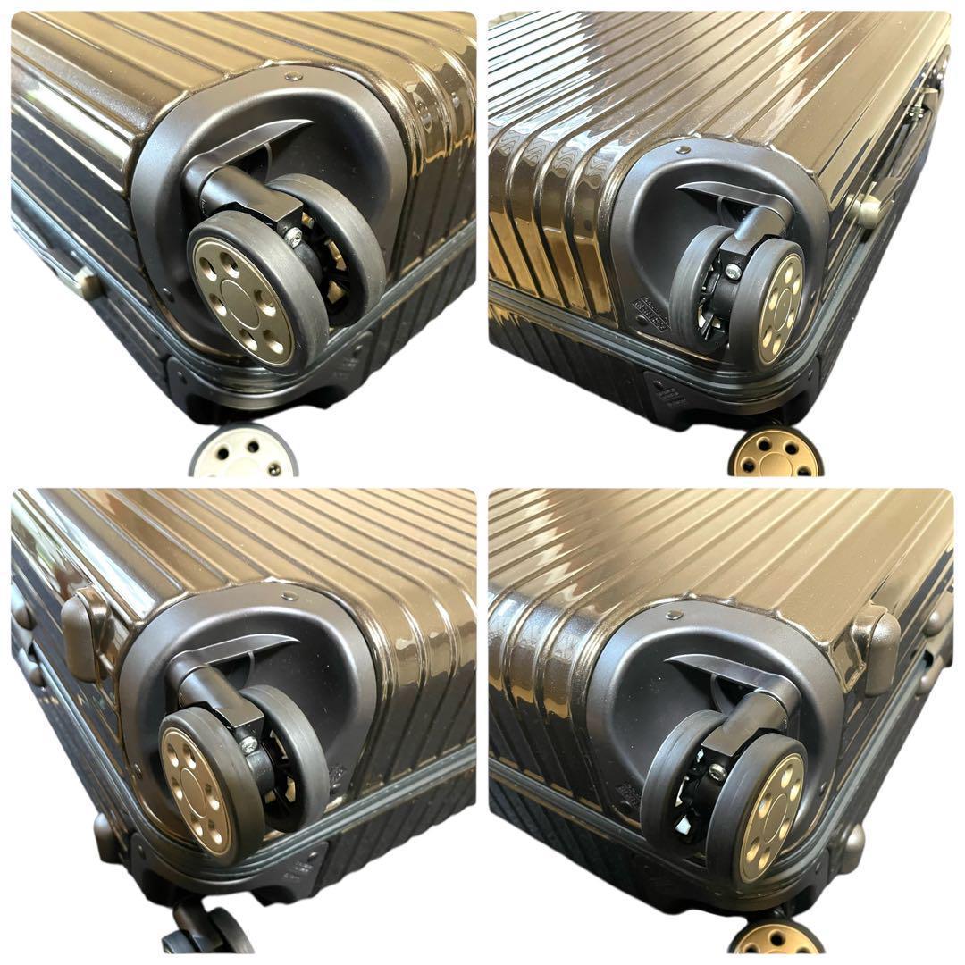 未使用級 RIMOWA リモワ　四輪　キャリーケース　スーツケース　ブロンズ