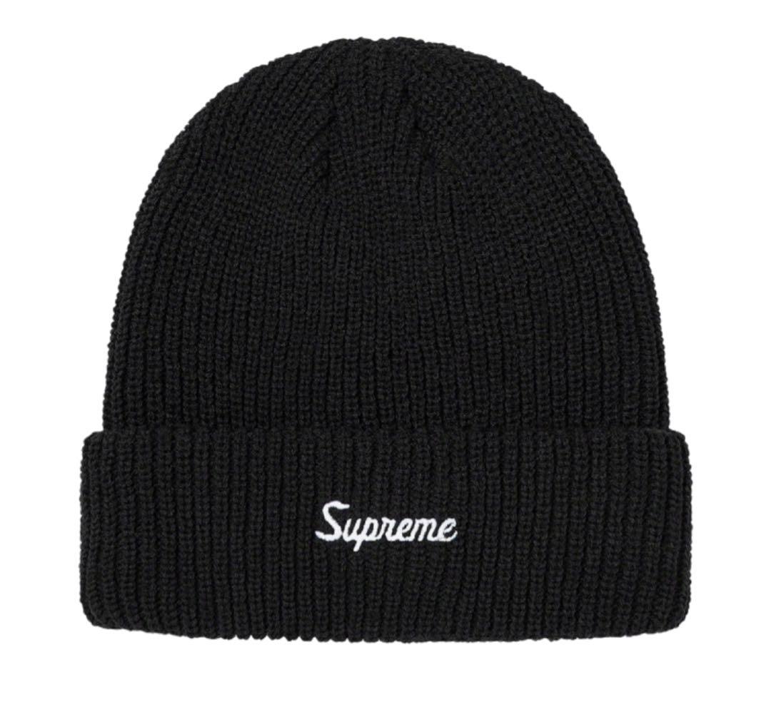 [新品]Supreme25FW Loose Gauge Beanie黒