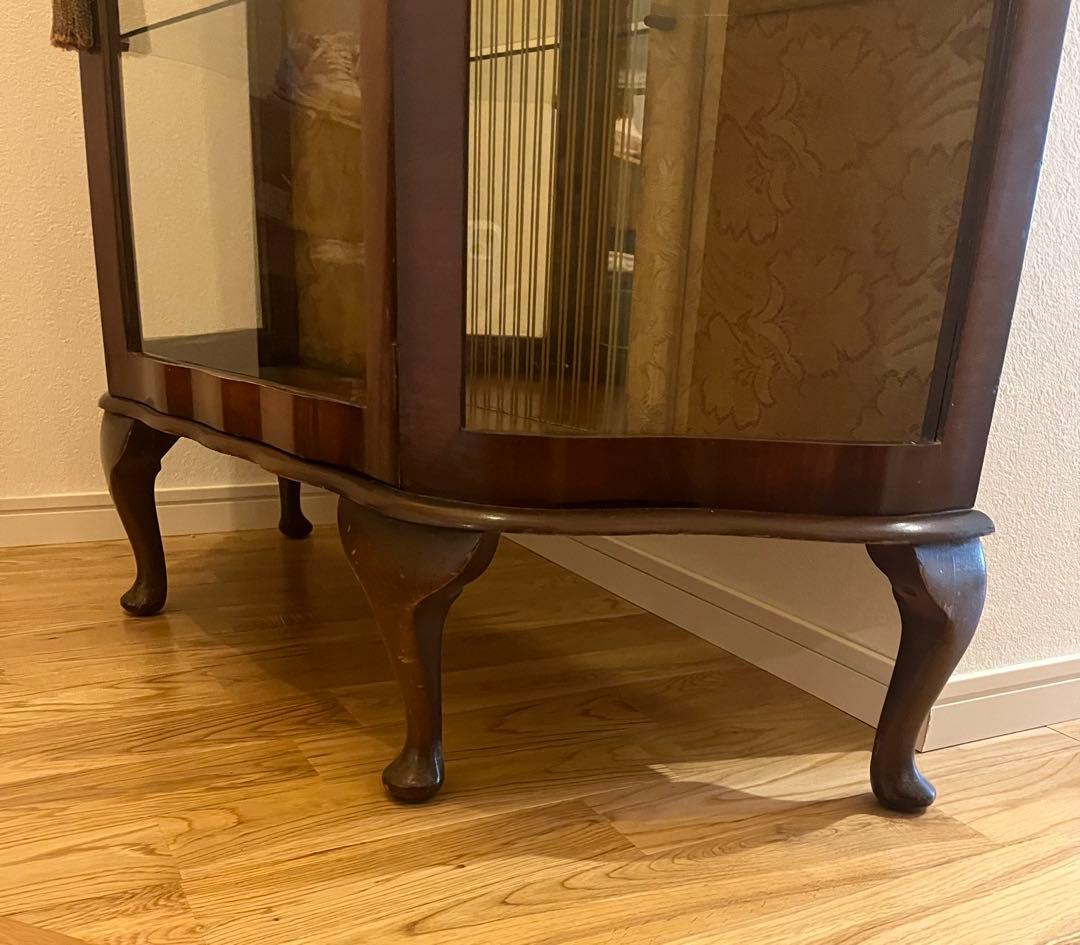 イギリスアンティーク　キャビネット　アンティーク家具　 飾り棚　英国家具・送料込