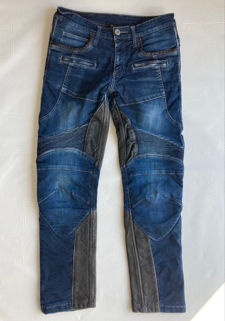 DEGNER デグナー バイク デニムパンツ L ヒートガード付き ジーンズ