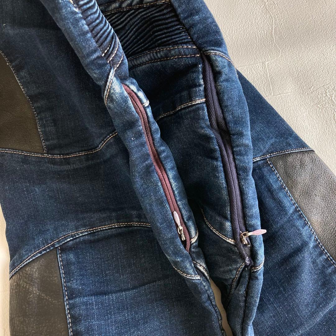 DEGNER デグナー バイク デニムパンツ L ヒートガード付き ジーンズ