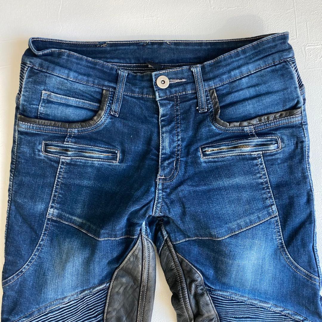DEGNER デグナー バイク デニムパンツ L ヒートガード付き ジーンズ
