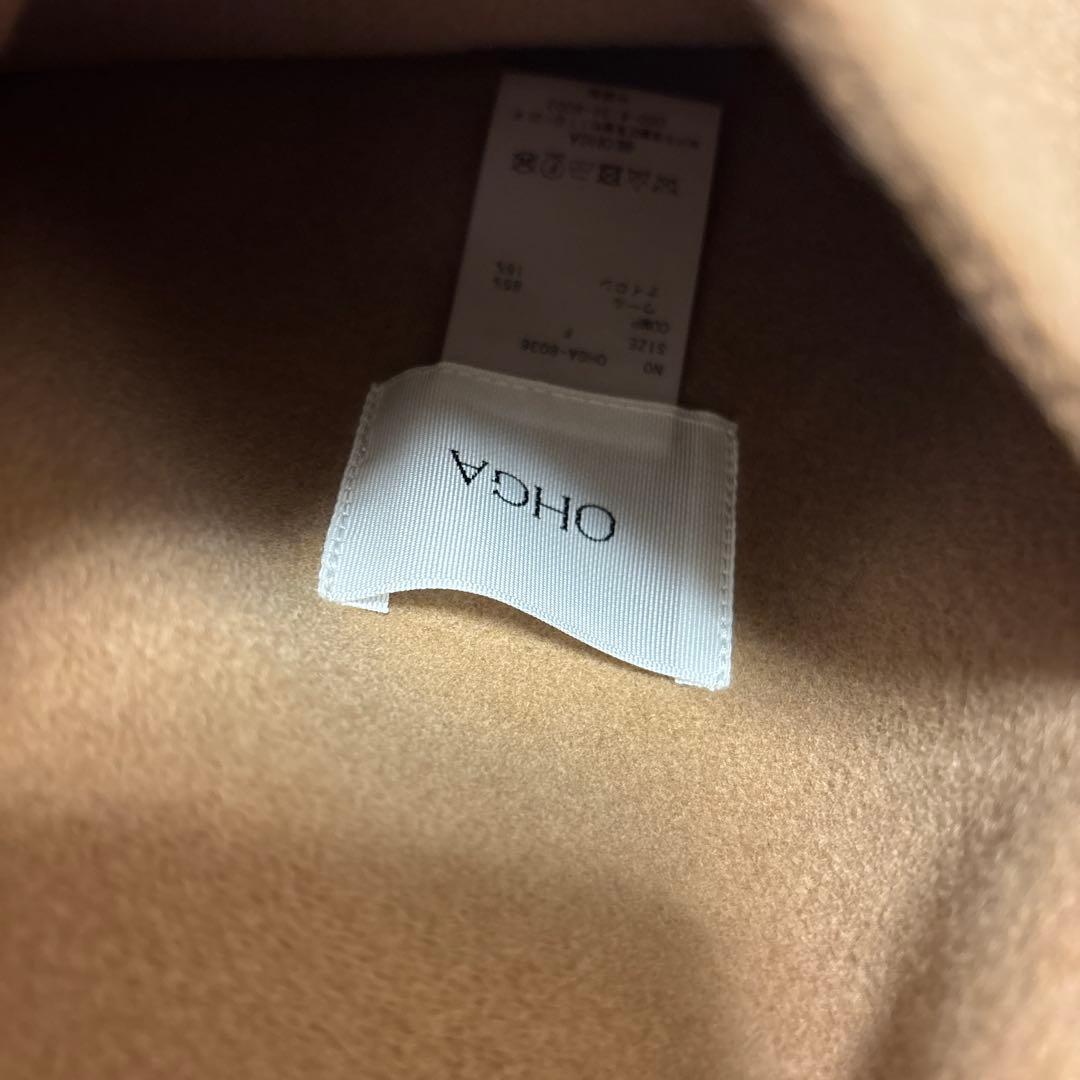 【OHGA】オーガ 24AWリバーポンチョコート キャメル　お値下げ