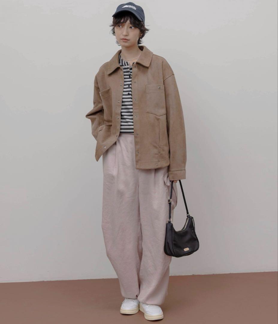 エイミーロウ　バイオ加工 アウトポケット カーゴパンツ