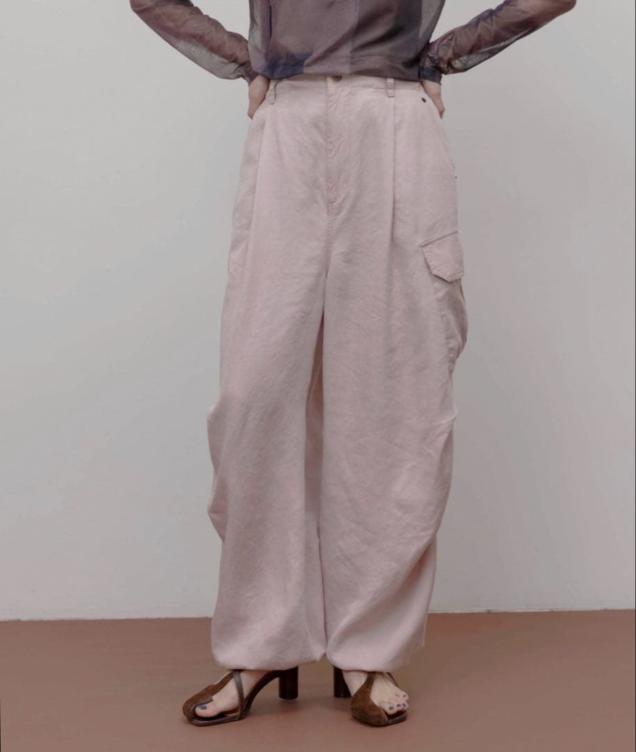 エイミーロウ　バイオ加工 アウトポケット カーゴパンツ