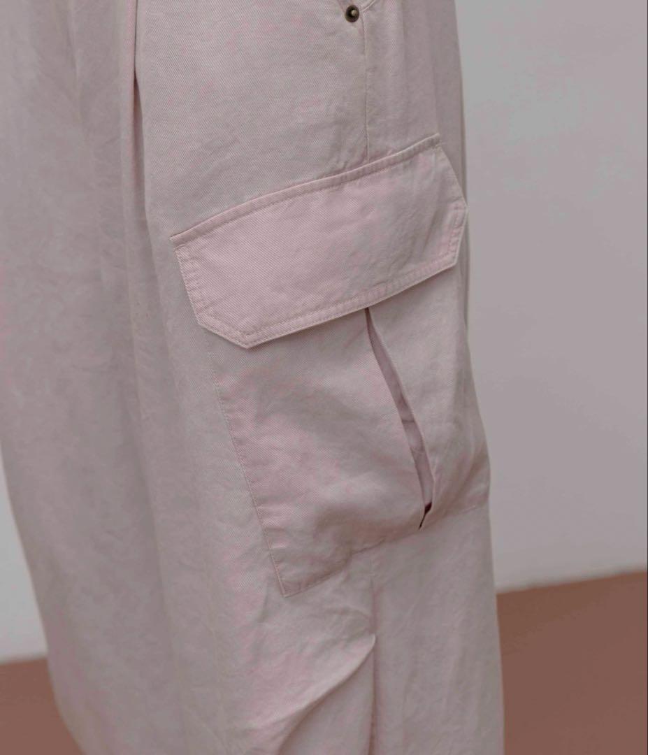 エイミーロウ　バイオ加工 アウトポケット カーゴパンツ