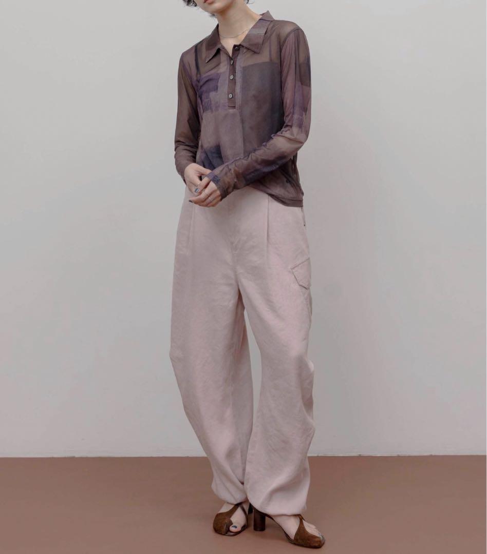 エイミーロウ　バイオ加工 アウトポケット カーゴパンツ