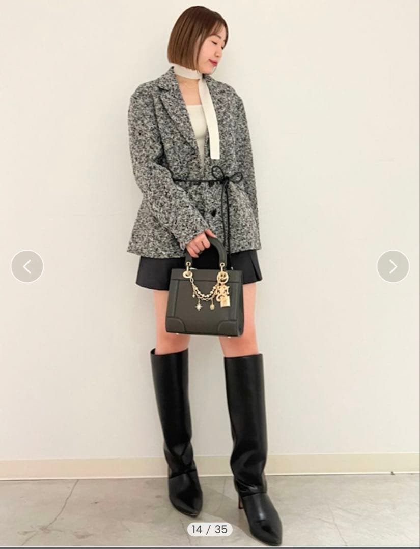 新品未使用　SNIDEL スナイデル　ベルテッドオーバーサイズジャケット