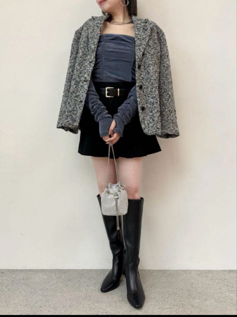 新品未使用　SNIDEL スナイデル　ベルテッドオーバーサイズジャケット