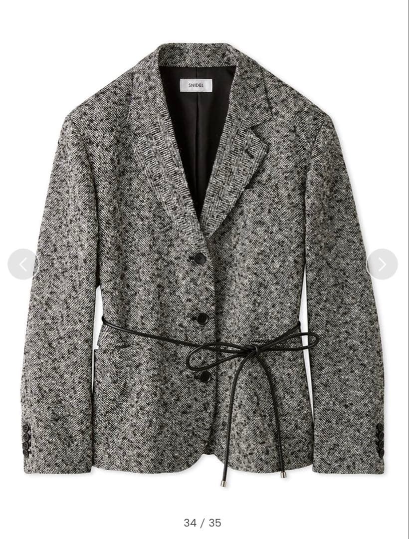 新品未使用　SNIDEL スナイデル　ベルテッドオーバーサイズジャケット