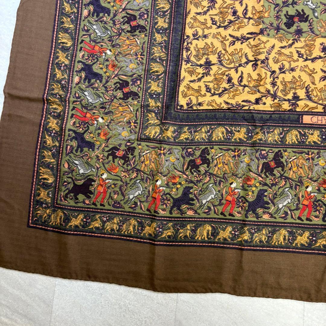 極美品 HERMES エルメス カレ140 カシシル インドの狩猟 カレジュアン