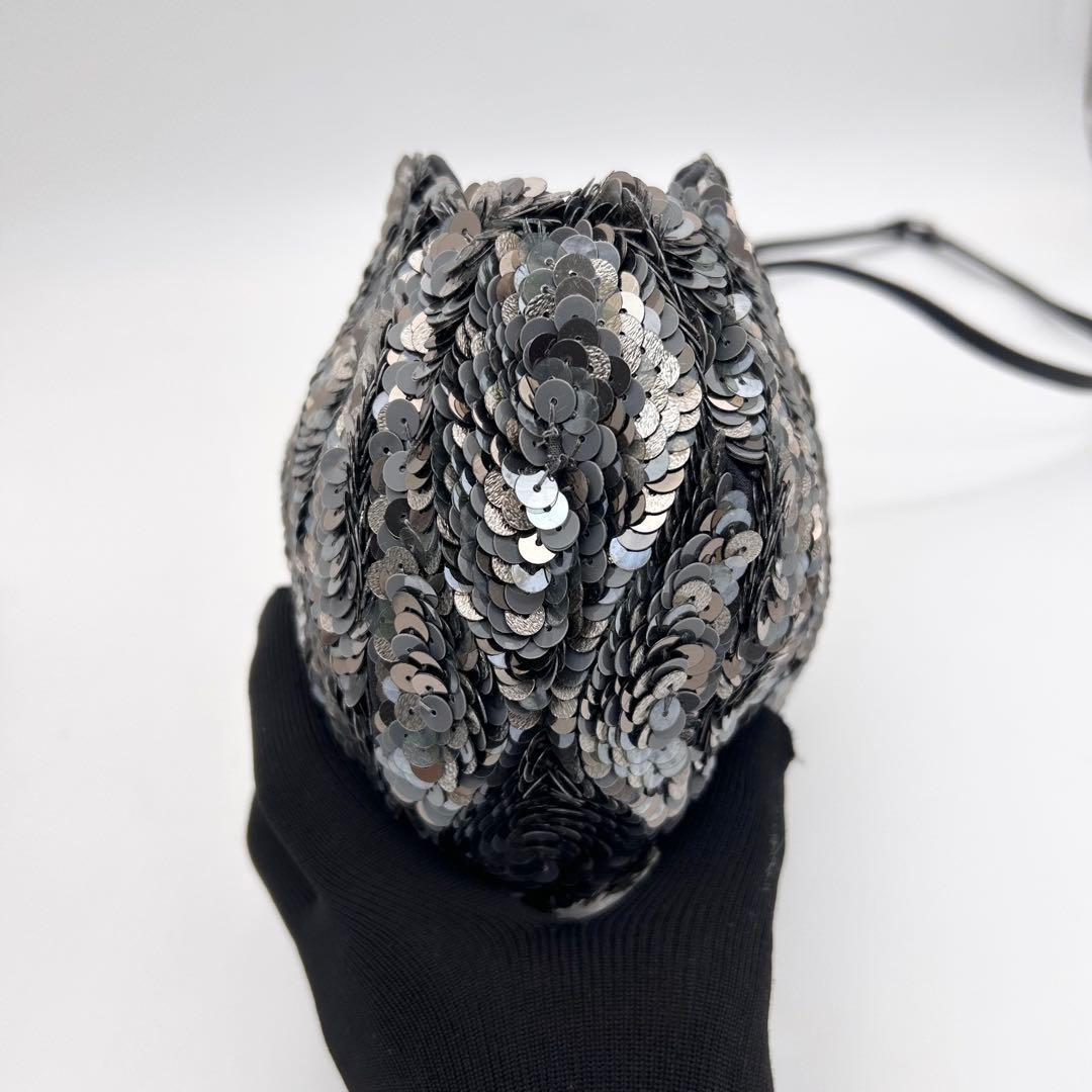 未使用級　ジャマンピュエッシュ　ショルダーバッグ　ポーチ　スパンコール　ハート型