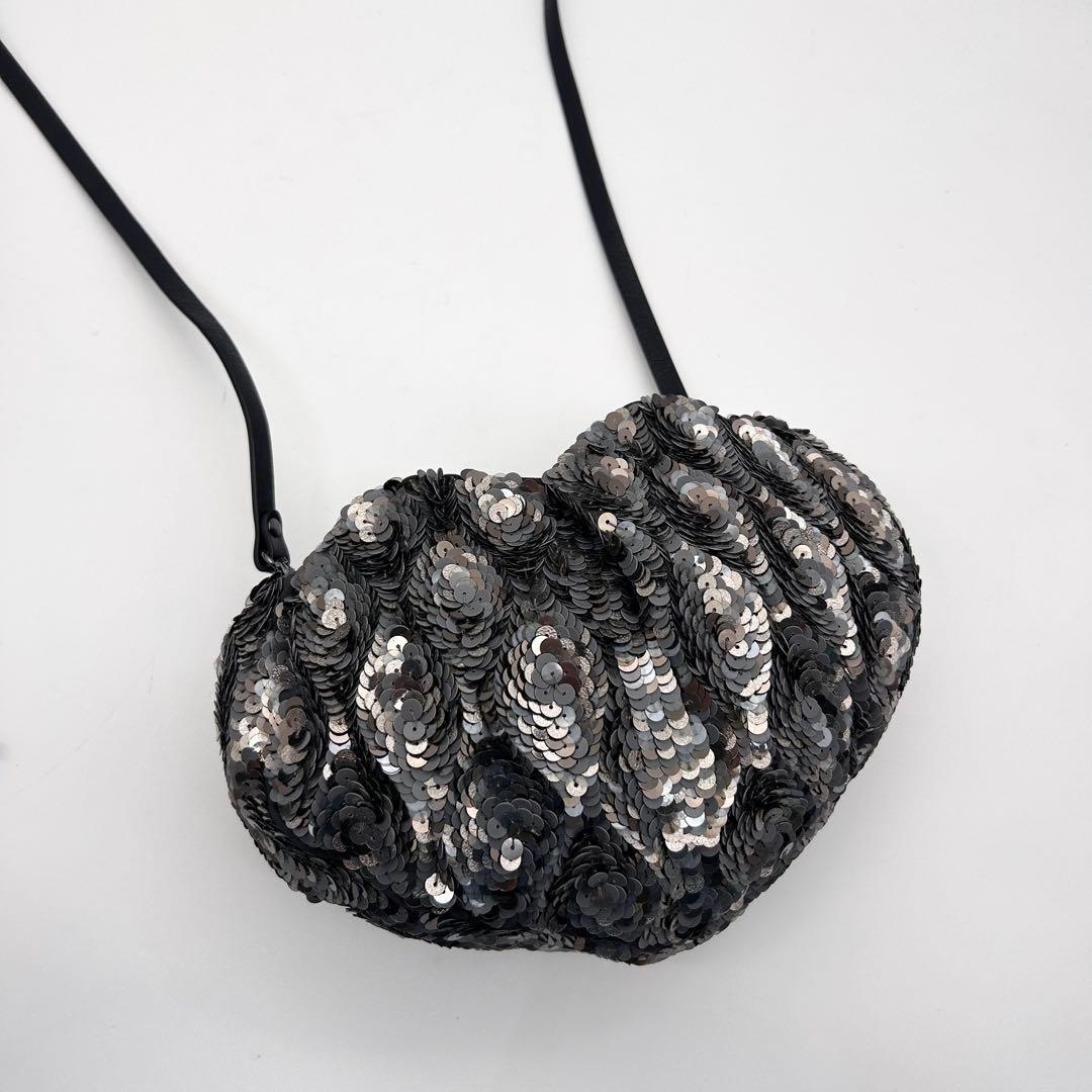 未使用級　ジャマンピュエッシュ　ショルダーバッグ　ポーチ　スパンコール　ハート型