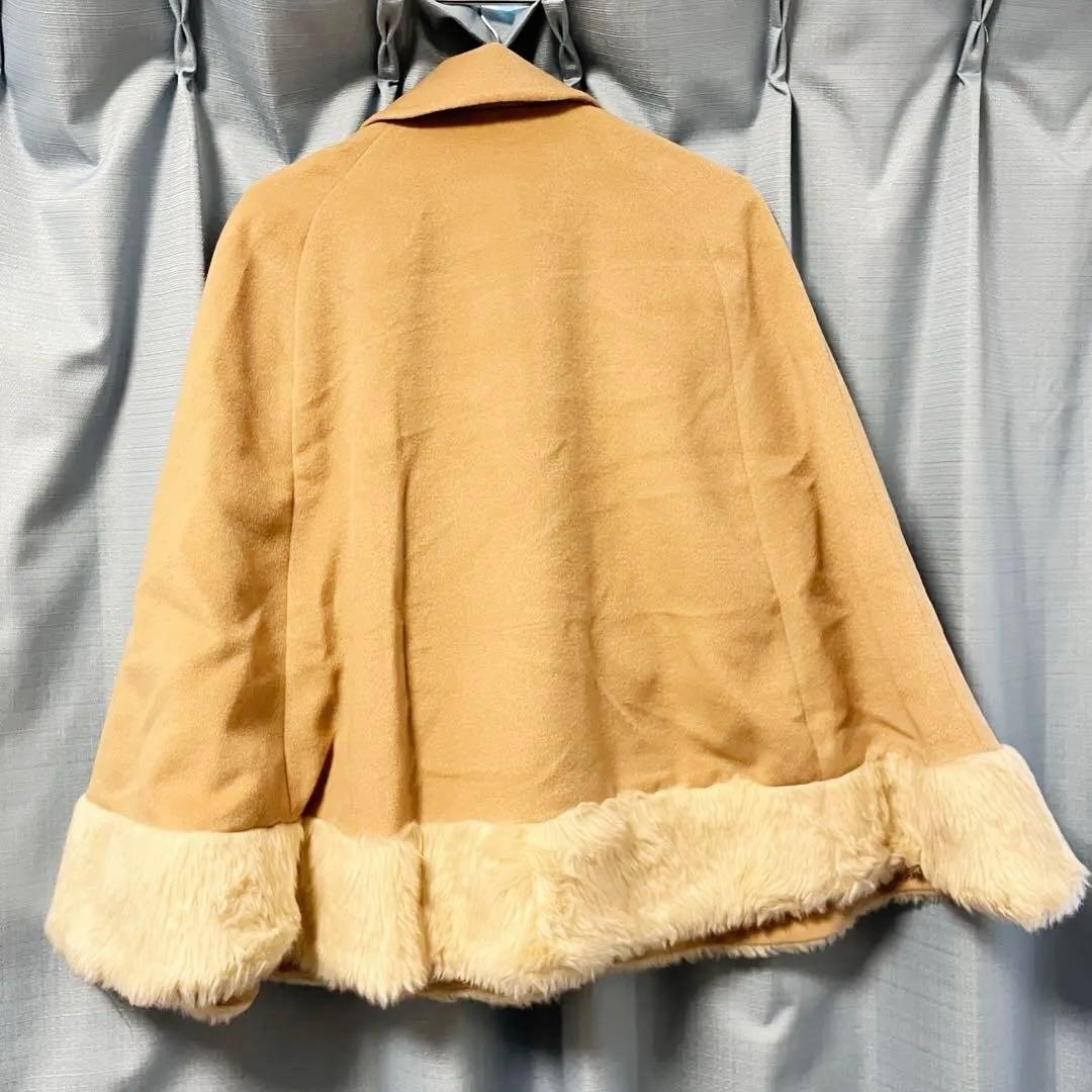 Ank Rouge ベージュ ケープコート ポンチョ